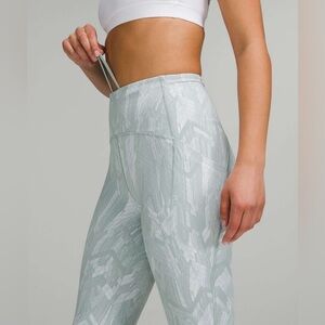 Lululemon Swift Speed High-Rise Tights Reverberate Chevron Jacquard 2 GUC